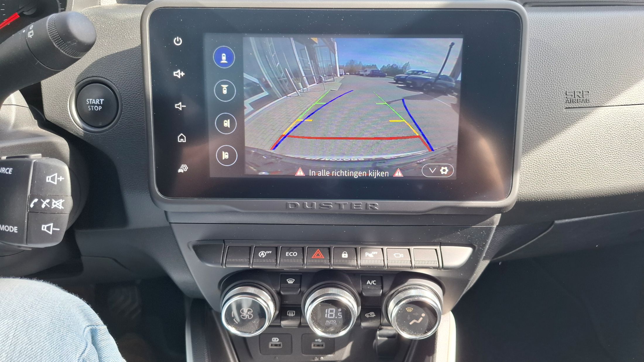 Dacia Duster TCe 90, benzine/LPG, 360°camera, dodehoekwaarschuwing, GPS.