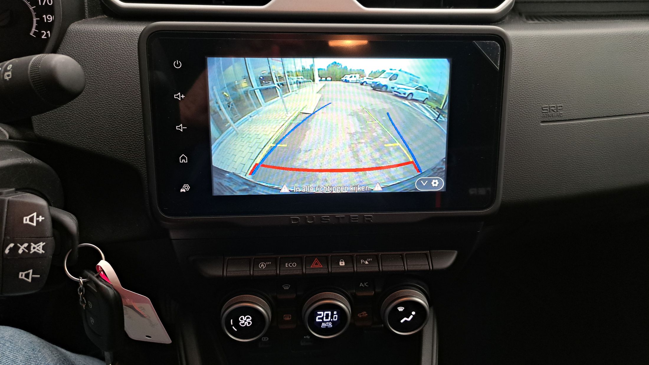 Dacia Duster TCe 90, airco, GPS, camera, dodehoekwaarschuwing, sensor V+A