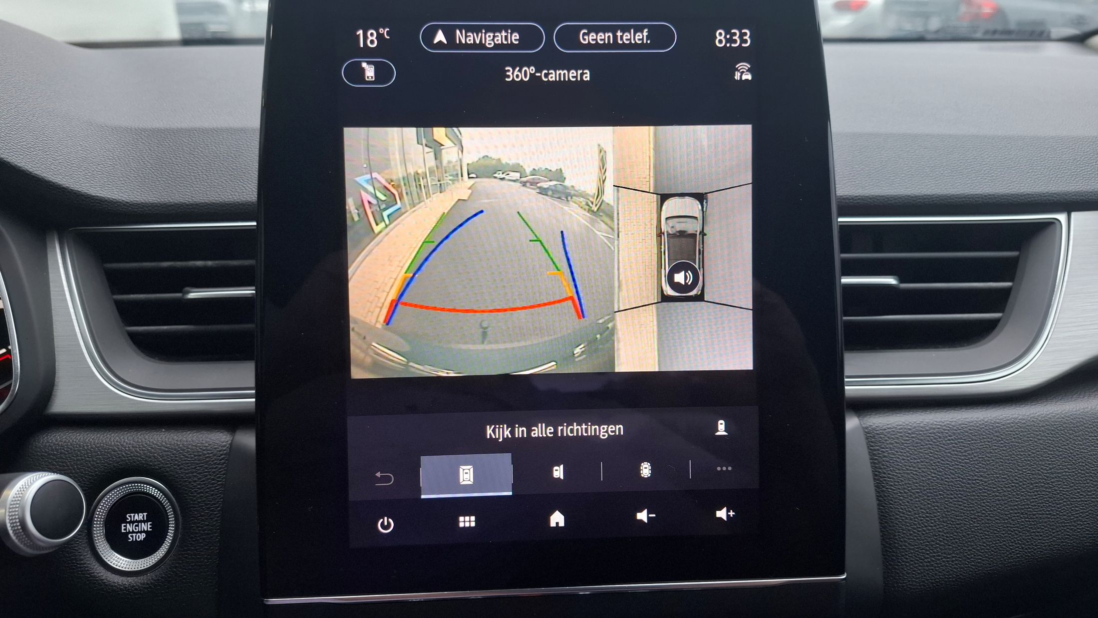 Renault Captur TCe 91 Pk, GPS, 360° camera, trekhaak, airco, sensoren V+A